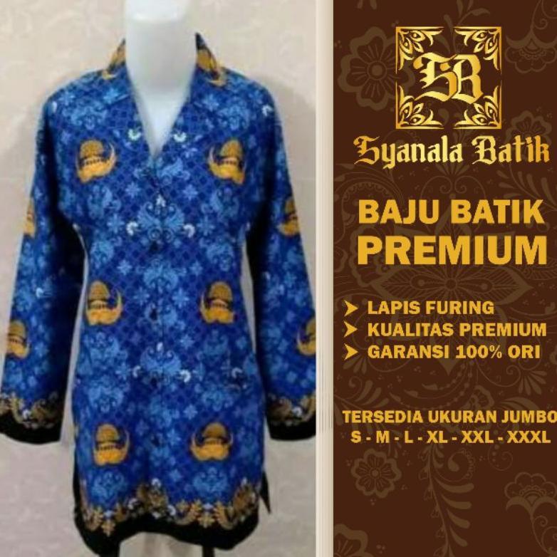 Mulus Seragam Korpri Wanita Motif Terbaru Dengan Lapisan Puring