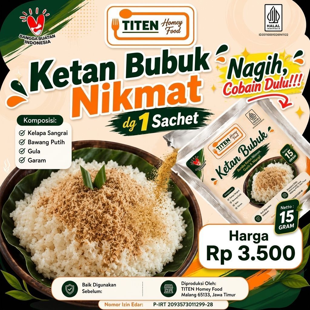 TITEN HoneY Food Ketan Bubuk (taburan ketan)