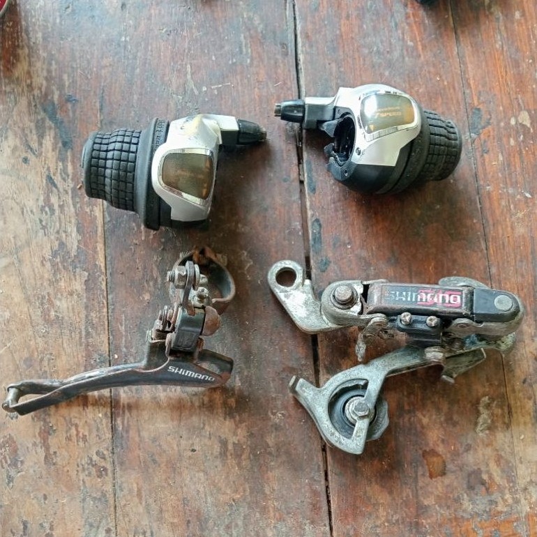 shifter sis Shimano 3×6 speed sama RD,FD ( copotan Polygon premier premium)