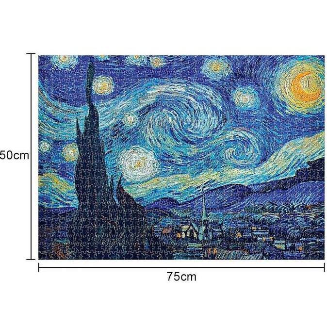 Puzzle Vincent Van Gogh Classic Mainan Kreatifitas Anak 1000 pieces