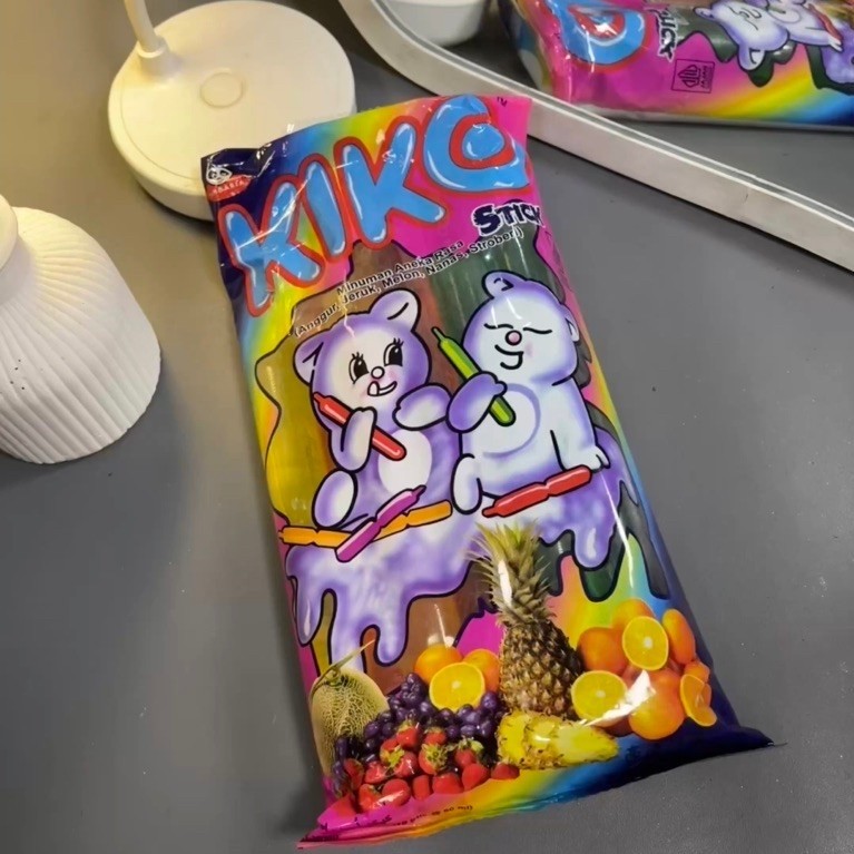 KIKO Es Stik Jelly - 10 Sticks, Rasa Buah Alami, Berserat Tinggi