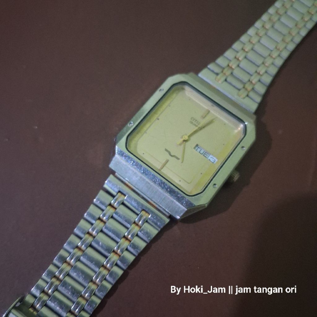 jam tangan pria citizen Quartz tank vintage