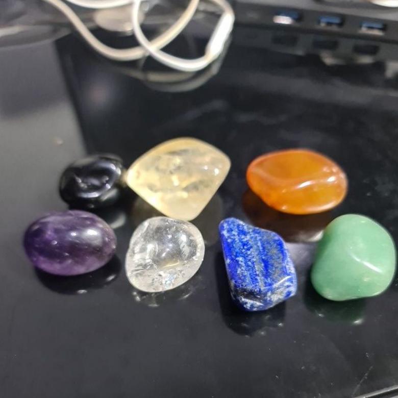 7 CHAKRA TUMBLED SET SPECIAL Termurah