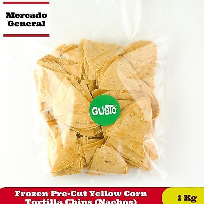 May- Frozen Pre-Cut Yellow Corn Tortilla Chips (Nachos) - 1 Kg
