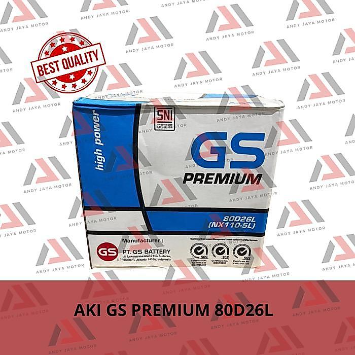 """] AKI GS PREMIUM 80D26L (NX110-5L)