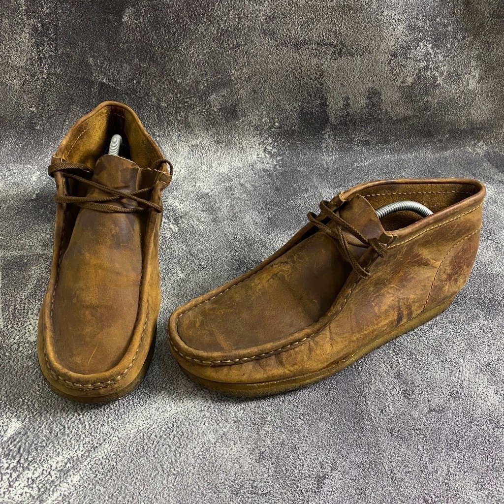 Sepatu Sneakers Clarks Wallabe Chukka Desert Boorts Second Original