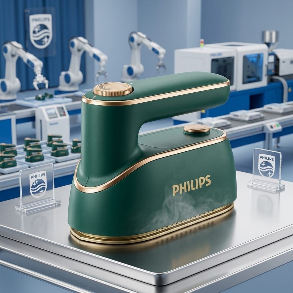 Setrika Mini PHILIPS UAP VULGA 2 IN 1 Mode Kering Dan Uap Original
