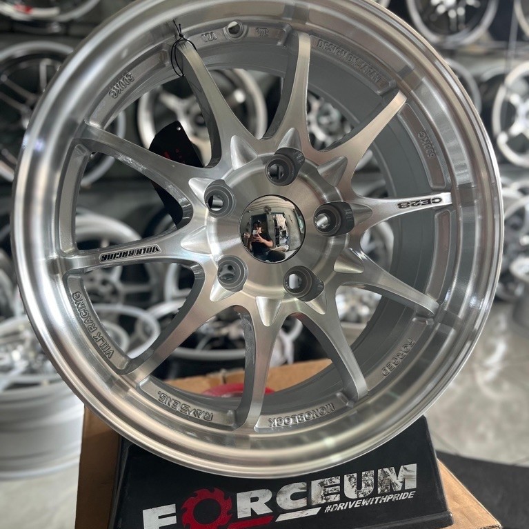 velg ce28 r16 full polish pcd 5x114 kondisi baru