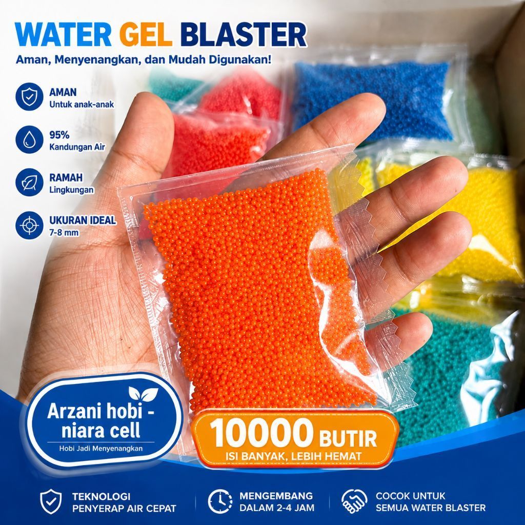 Peluru water Gel untuk tembakan Gel blaster WGB WGG ukuran 7-8mm