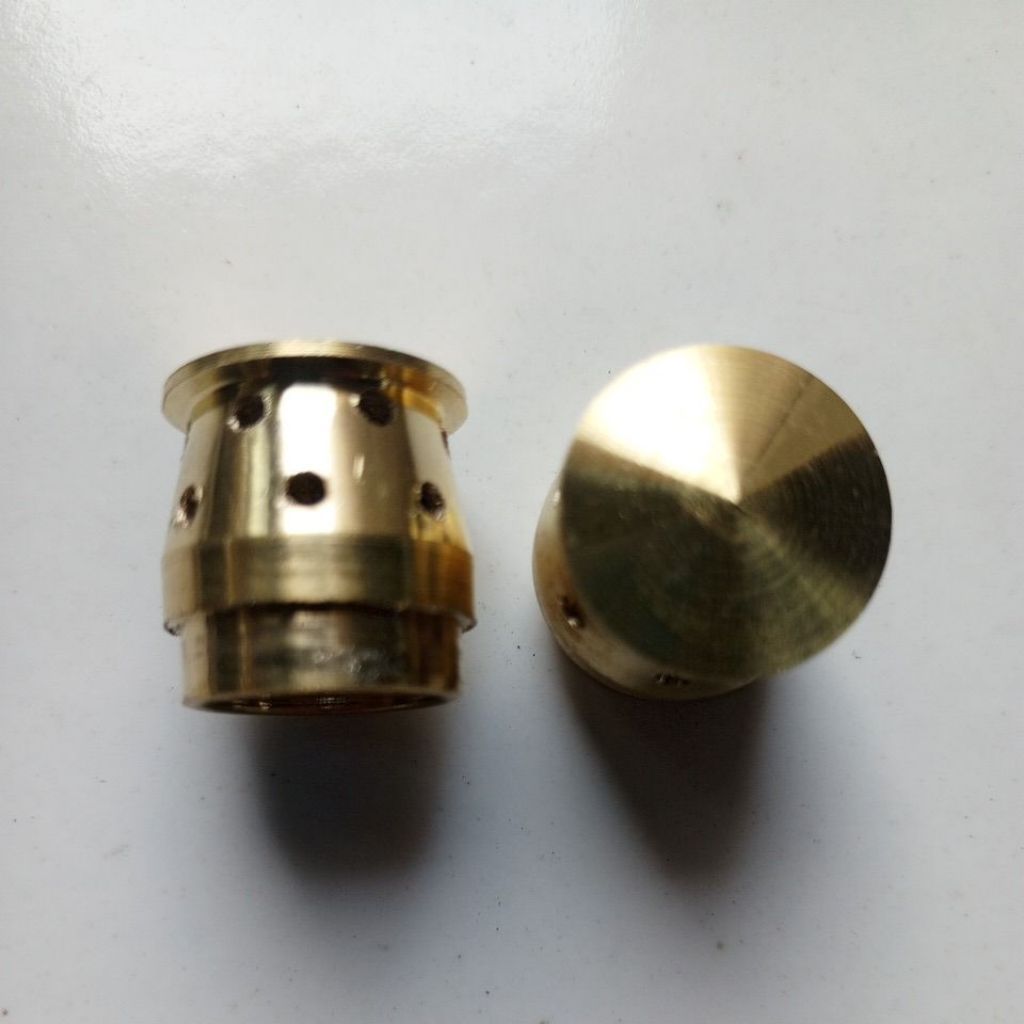 Burner rinai api lilin kuningan