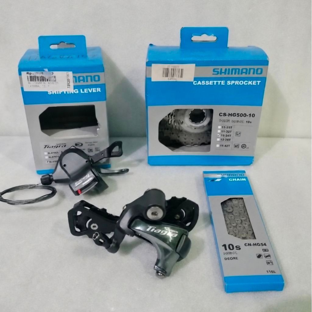 Groupset Shimano Tiagra R 4700 10 speed mini groupset sepeda lipat