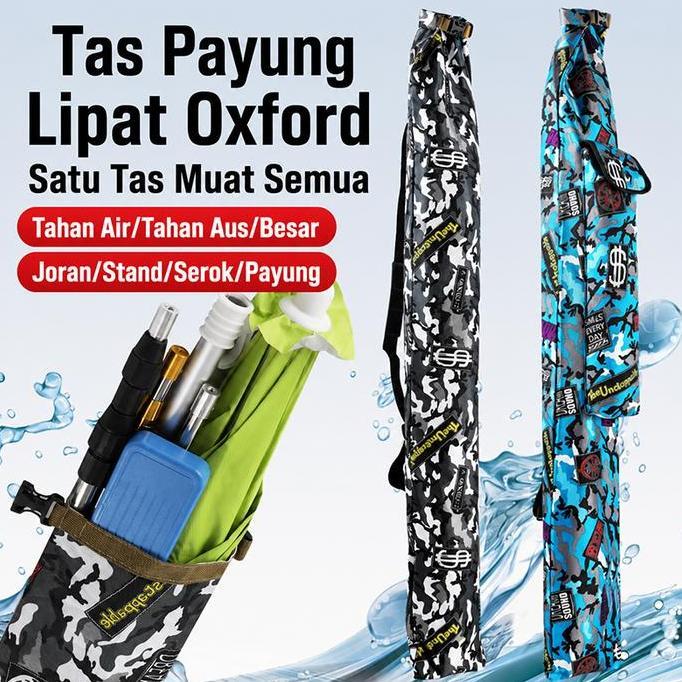HALODN Tas Pancing Serut  Tas joran pancing Tas pancing model serut Tas joran pancing tahan air Tas 
