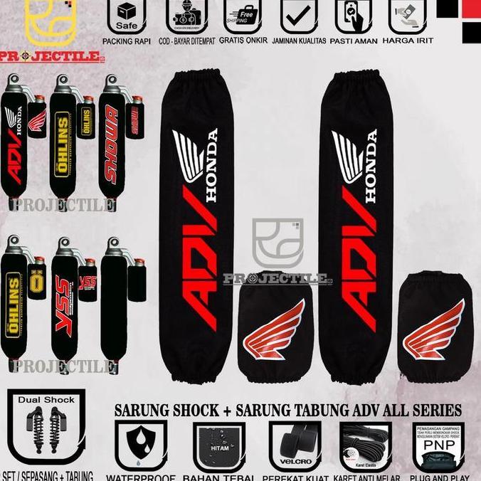Ikbsh_ Sarung Shock + Sarung Tabung Adv Pcx Ohlins Adv 150 / 160 Kiri Kanan