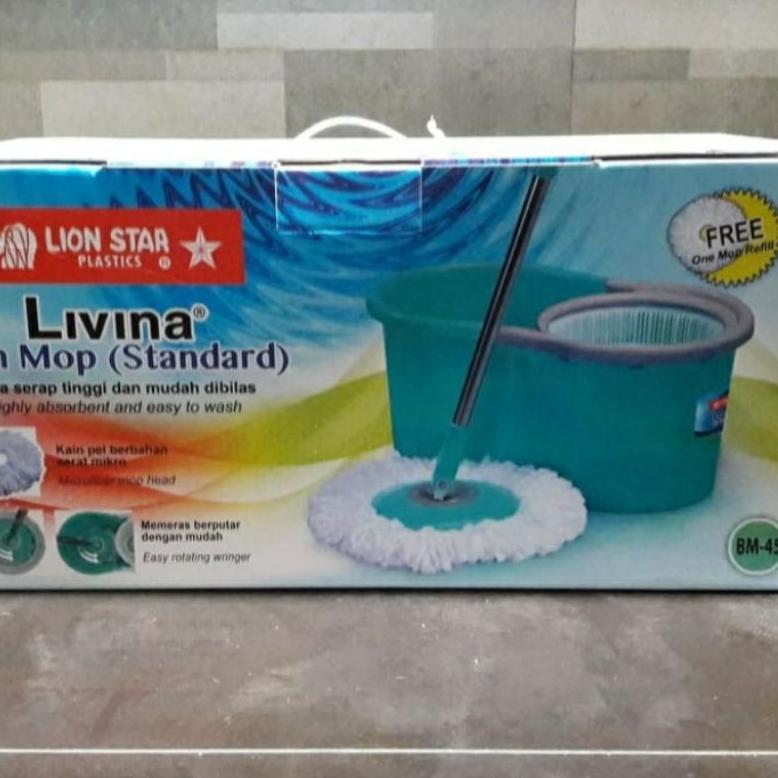 Alat Pel Lantai Lion Star Livina Spin Mop