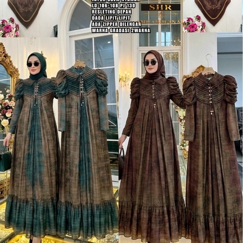 “BY SHR ORI NEW” READY MIDI DRESS INCES PRIMADONA KATUN GRADASI BATIK BY SHR ORI