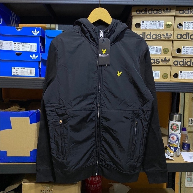 LYLE AND SCOTT SOFTSHELL JACKET HYBRID BLACK