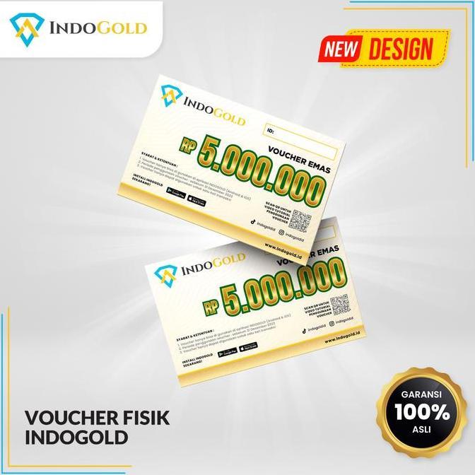 Voucher Emas FIsik Indogold 5 Juta