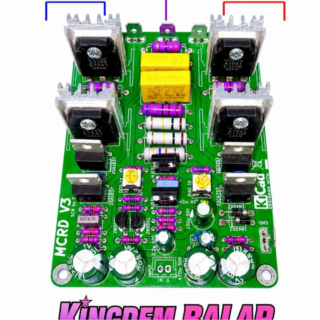 kit driver mcrd v3 double layer darlington max ct77vac karakter low mid