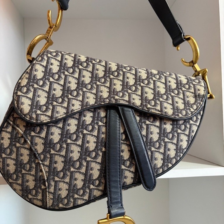 Saddle Dior balzip dior pedes pait - Tas Second