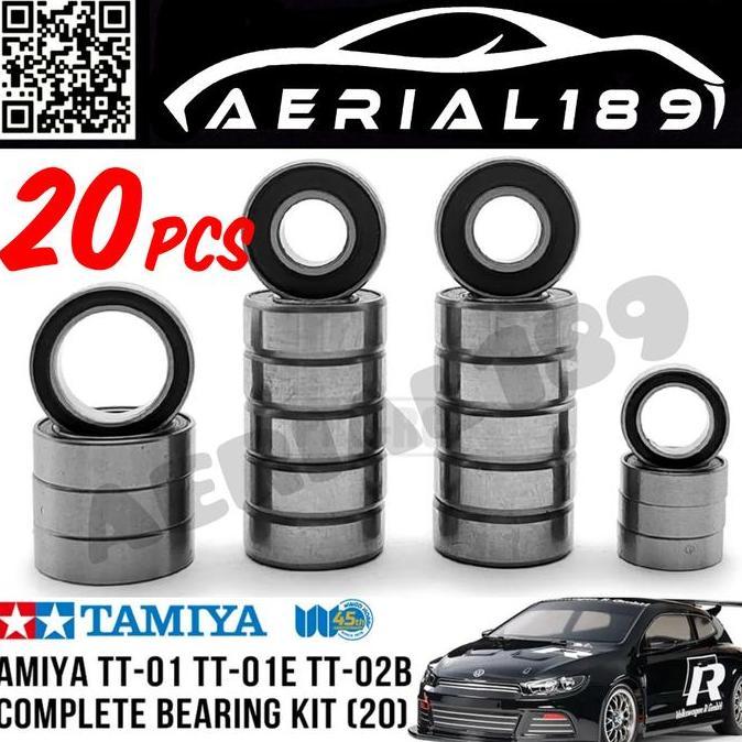 Speed Bearing kit Tamiya TT01 TT01E TT02B TT01D chassis rc 1/10 rally