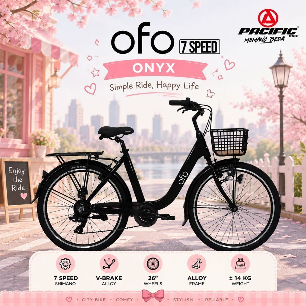 Sepeda CTB Pacific OFO 7 Speed 26 inch