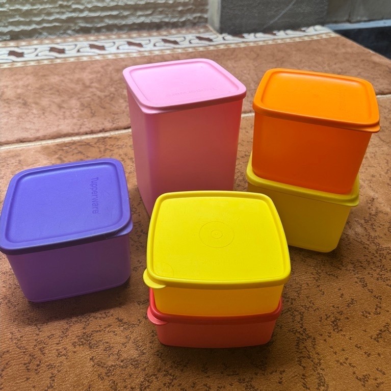 Tupperware Summer Set/Small Square/Summer/kotak makan