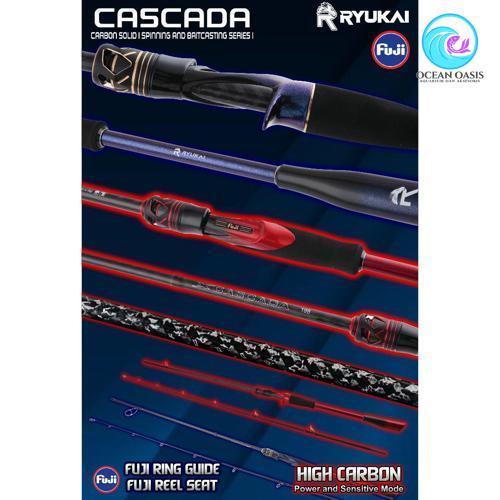 Joran carbon solid spinning bc fuji 8-17 lbs 10-20 lbs 180 198 Cm Ryukai Cascada