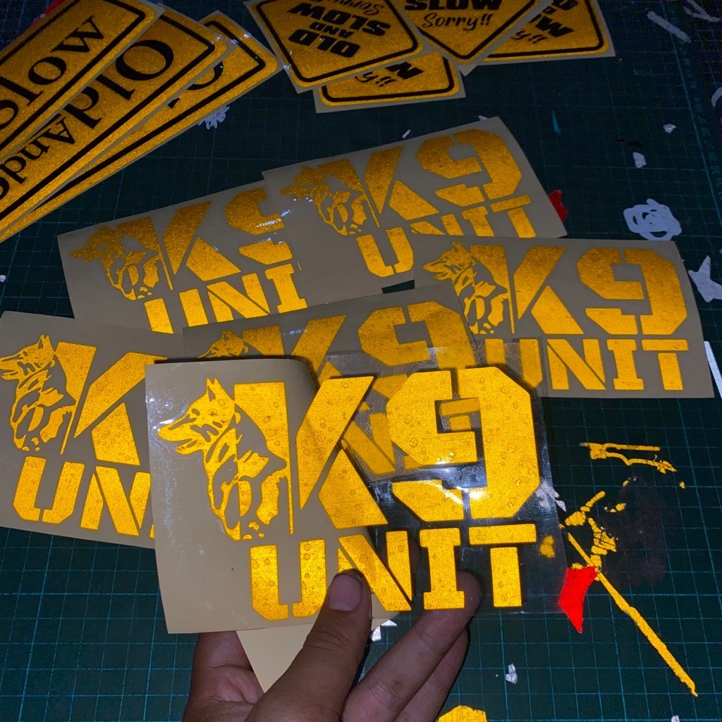 Sticker Cutting K9 Anjing Pelacak Kepolisian