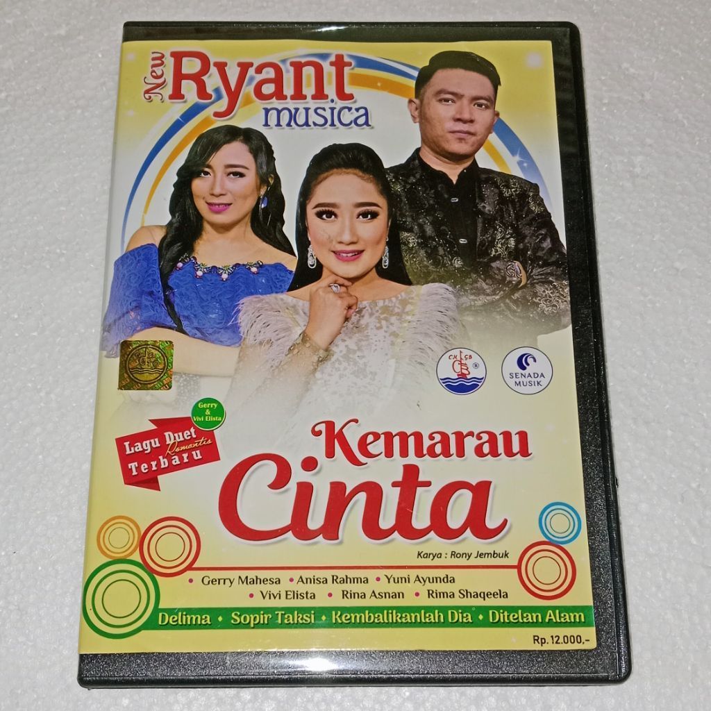 VCD New Ryant Musica Lagu Duet Terbaru Gerry Mahesa Anisa Rahma Yuni Ayunda Vivi Elista Rina Asnan R