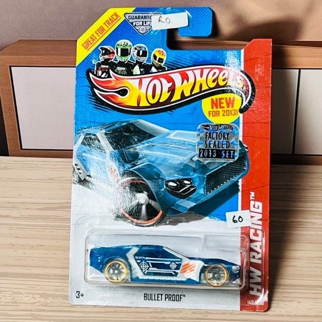 RO  HOTWHEELS BULLET PROOF HW RACING FACTORY SEALED 2013 set GREAT FOR TRACK KODE RO