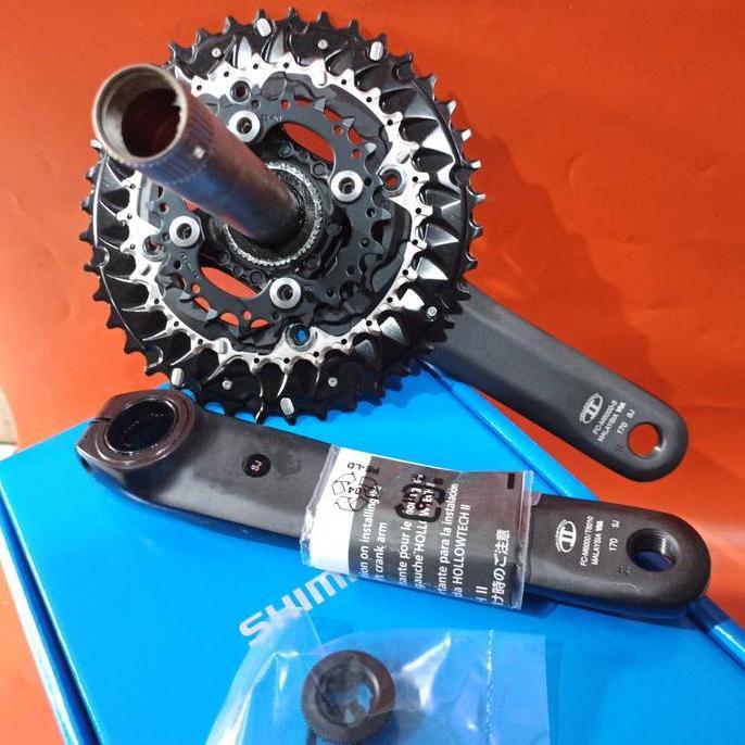 Promo Crank Shimano HTII Deore M6000 Triple Chain Ring Diskon