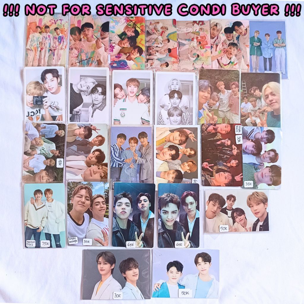 PHOTOCARD UNIT SEVENTEEN OFFICIAL MINWON BITTERSWEET 95L FTS CARVER INCOMPLETE GYUCHEOL CXM HIPHOP T