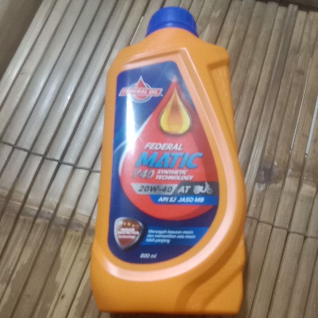 OLI MESIN FEDERAL MATIC Y40 20W-40 0,8L FEDERAL OIL ```