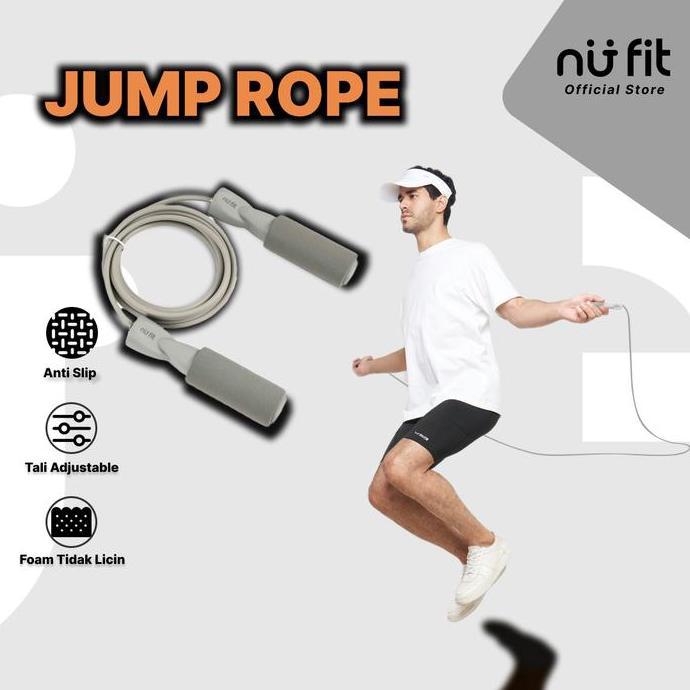 Salgym- Nu - Fit - Tali Skipping - Skipping - Skipping Jump - Lompat Tali - Foam Jump Rope - Skippin