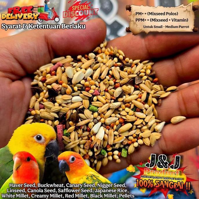 Pakan burung PARROT PHARMACY MIX PLUS 5kg JJ Premium vitamin lovebird