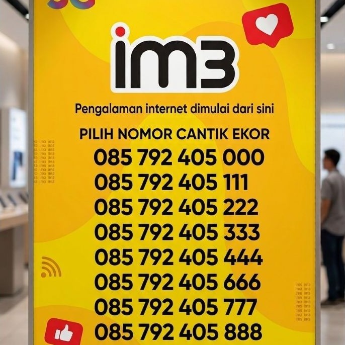 NO CANTIK INDOSAT CANTIK 405 ekor