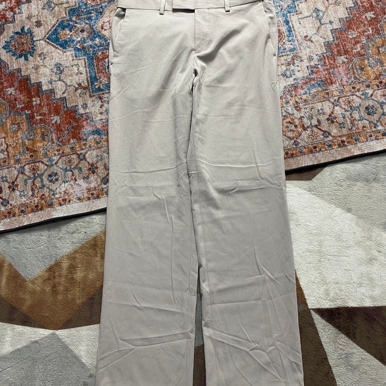 LONGPANTS MUSINSA STANDART BEIGE CHOCO SEMI WIDE FIT