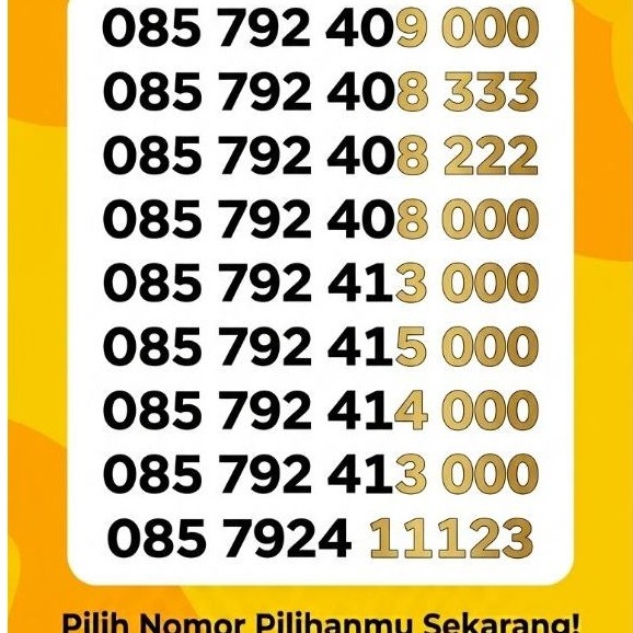 NO CANTIK INDOSAT  Rapi