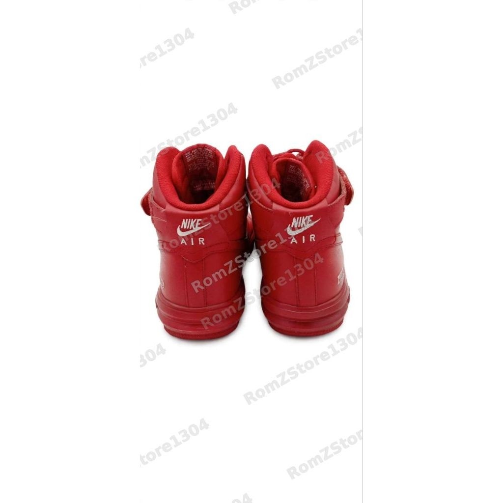 NIKE LUNAR FORCE 1 HIGH ID TRIPLE RED 808787-993 - NIKEiD ORIGINAL ( The One n Only ) - SIZE 41 / US