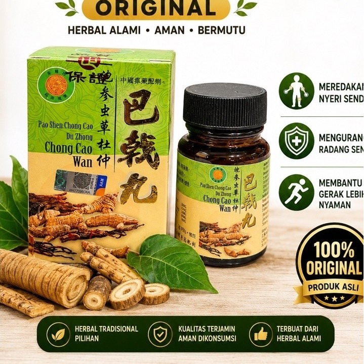 Obat Rematik Pao Shen Chong Cap Du Zhong - Chong Cao Wan