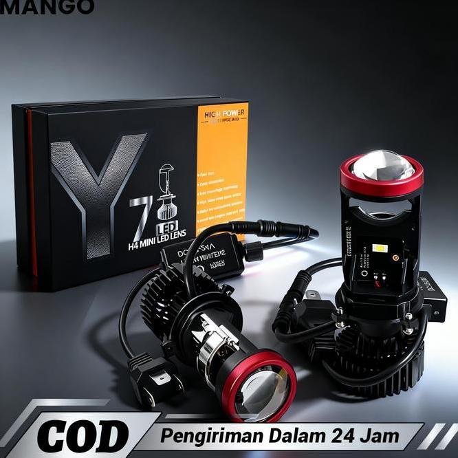 Mini Projie Y7D Lampu Led Mobil Dan Motor H4 Biled Mini Pjector Projie Y7D Ght 50 Watt