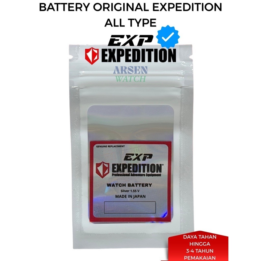 baterai original jam tangan expedition all type / baterai jam expedition