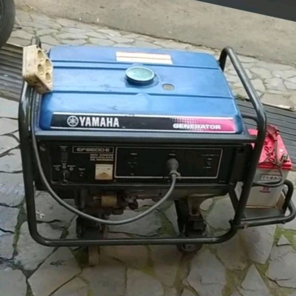 Mesin Genset Yamaha EF6600E 5500 Watt Starter Original