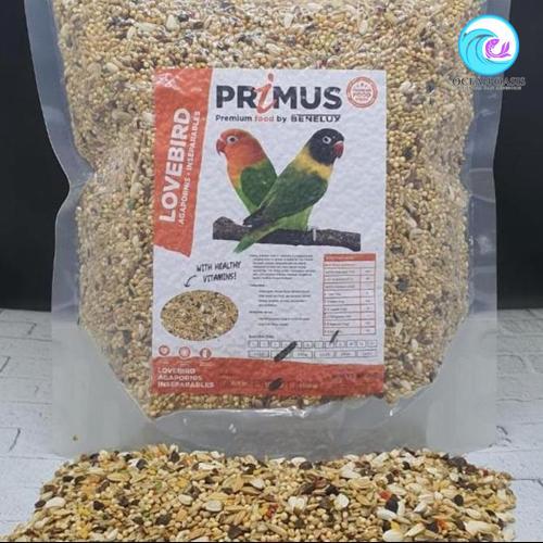 BENELUX - PRIMUS LOVEBIRD 1 KG MAKANAN LOVEBIRD IMPORT BELGIA Pakan LB