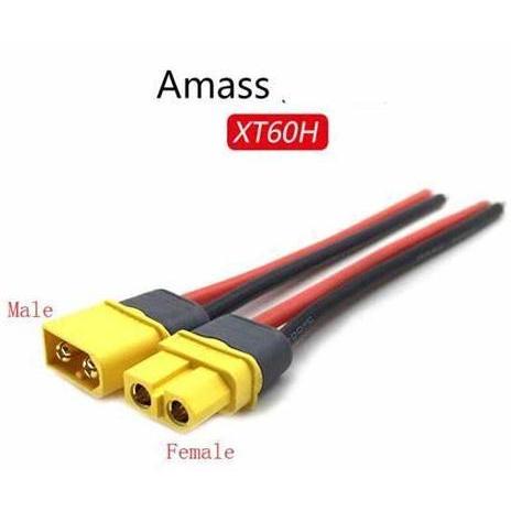 15Cm Kabel Konektor Xt60H Xt60 Dg Kabel Silicone 12Awg Male Female