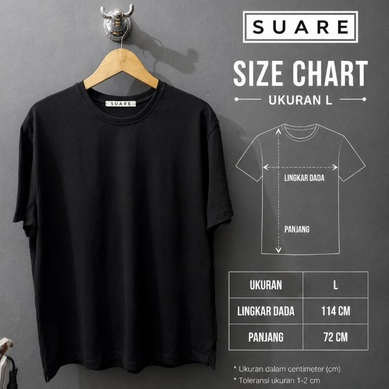 kaos Suare size L polos