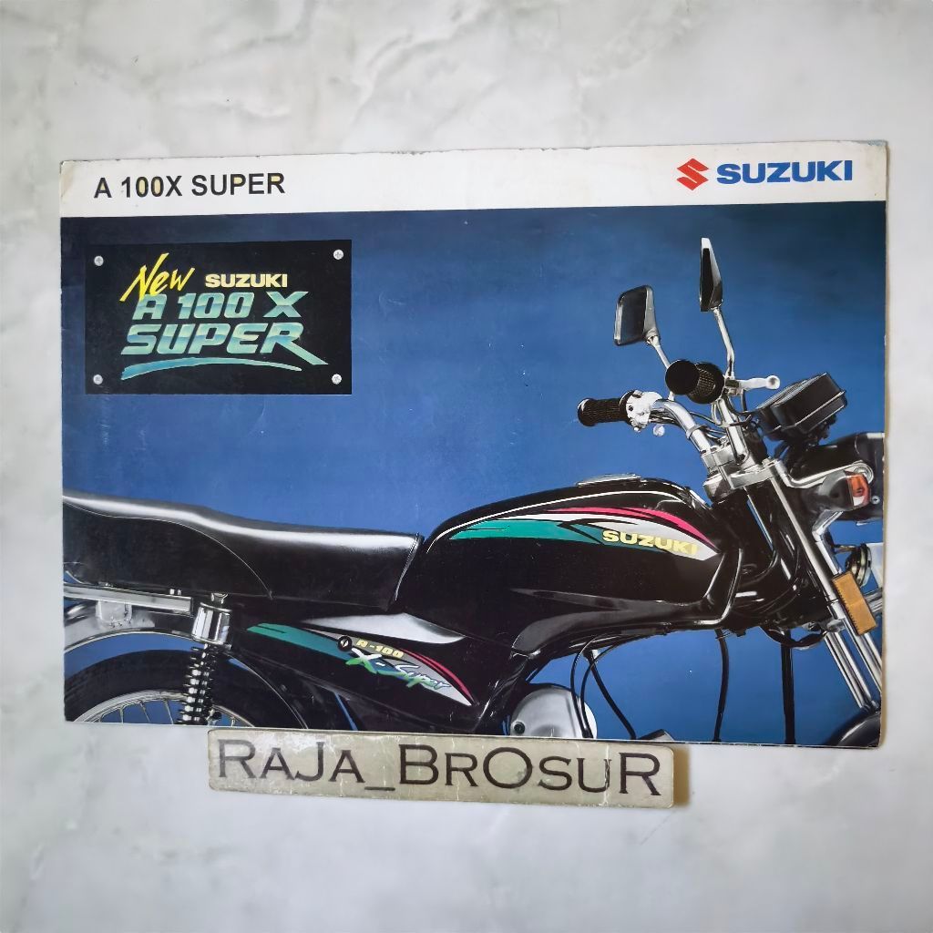 Poster brosur katalog leaflet jadul lawas Suzuki A100X A100 X Super 4speed 2Tak 2T 1994-1999