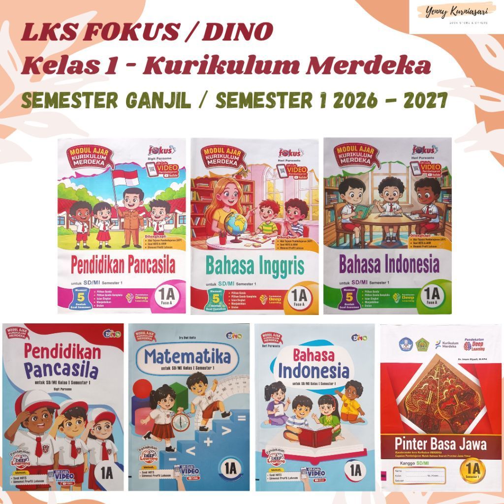 LKS Fokus Kurikulum Merdeka Kelas 1 SD