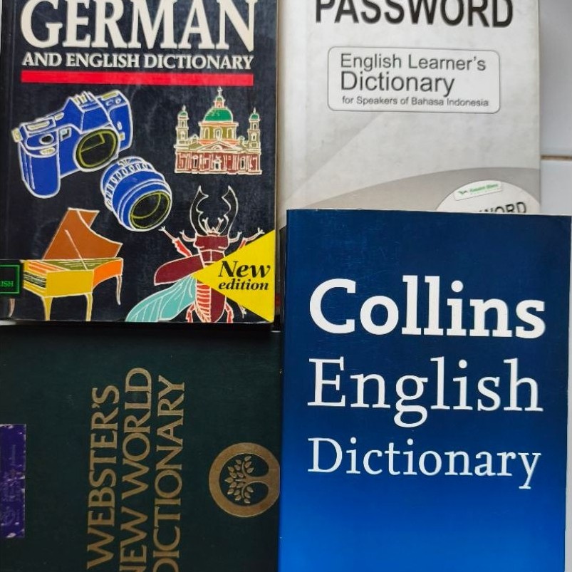 KAMUS THE OXFORD DUDEN PICTORIAH GERMAN AND ENGLISH DICTIONARY/COLLINS ENGLISH DICTIONARY/ PASSWORD 