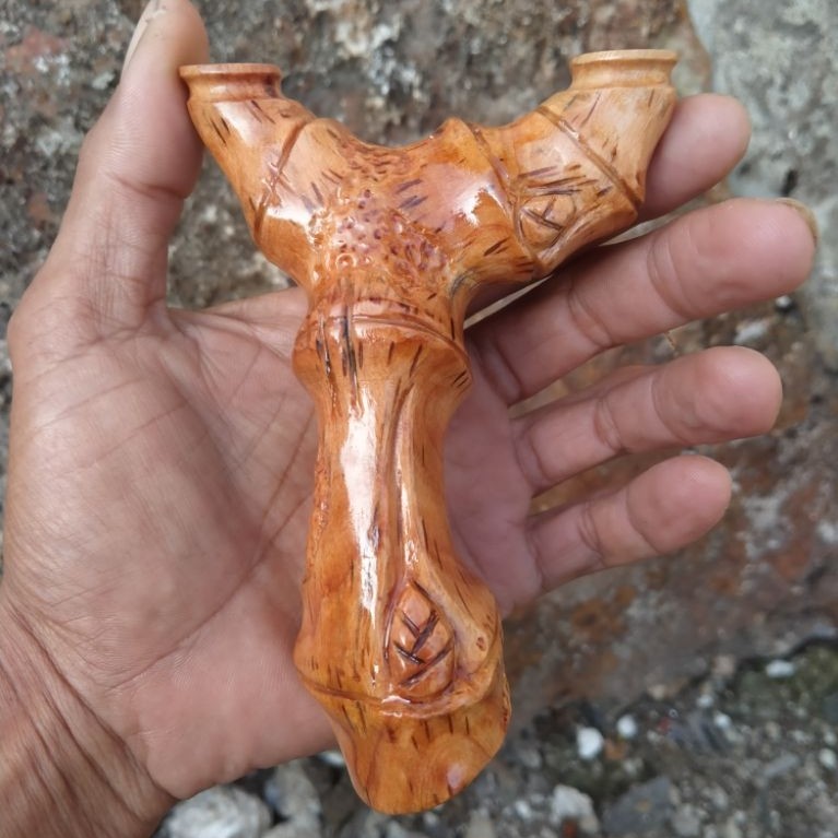 motif bambu, ketapel kayu sawo/ ayonCATAPULT